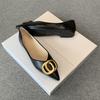Pointed female summer shallow mouth flat-soled ladyshoes night breeze gentle shoes fairy shoes