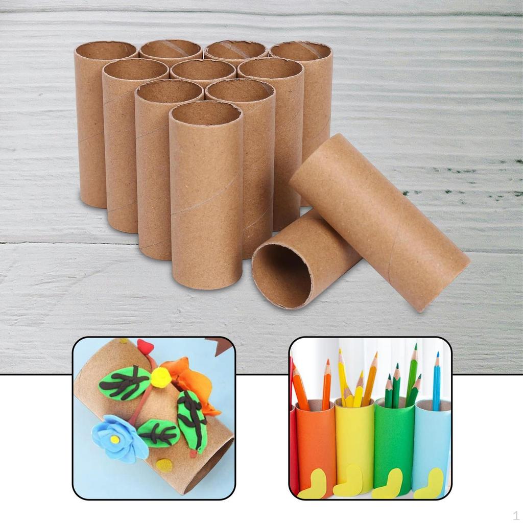 12 Pieces Craft Rolls Eco Friendly Round Premium Paper Towel Tubes for Crafts Arts Projects