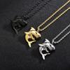 Kalen Stainless Steel Shark Pendant Necklace for Men High Quality Charm Women's Choker Trend Jewelry  3 Color Souvenir Gifts
