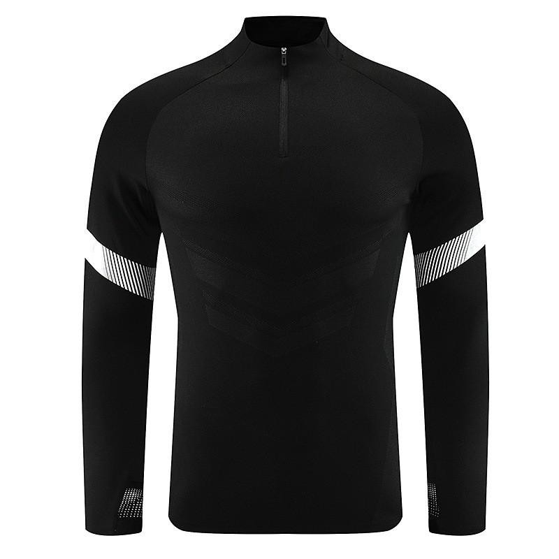 Long Sleeve Half-Zip Soccer Training Set Kids Adults Winter Sportswear Running Fitness Outfit