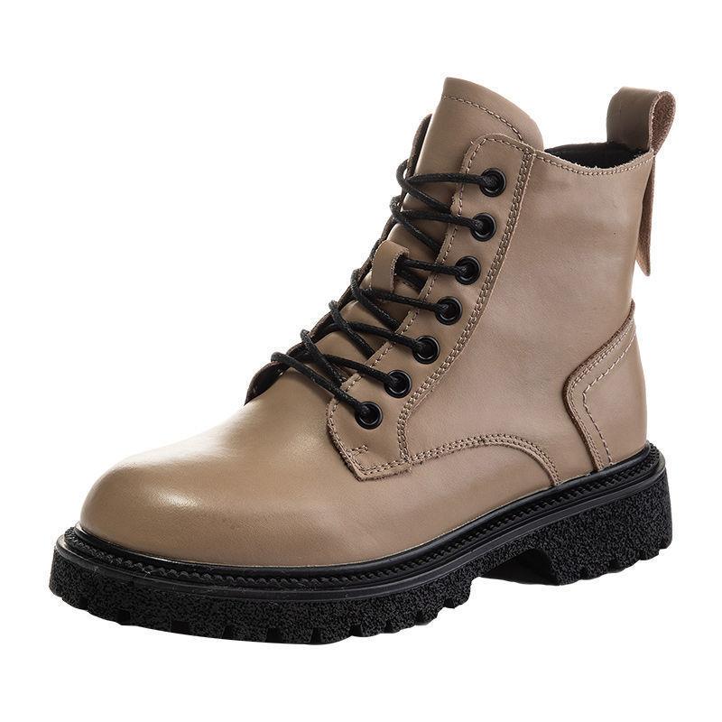 Women Fashion Mid-boots Spring and Autumn Single Boots British Style Short Boots 2024 New Designer Women Boots  Women Shoes