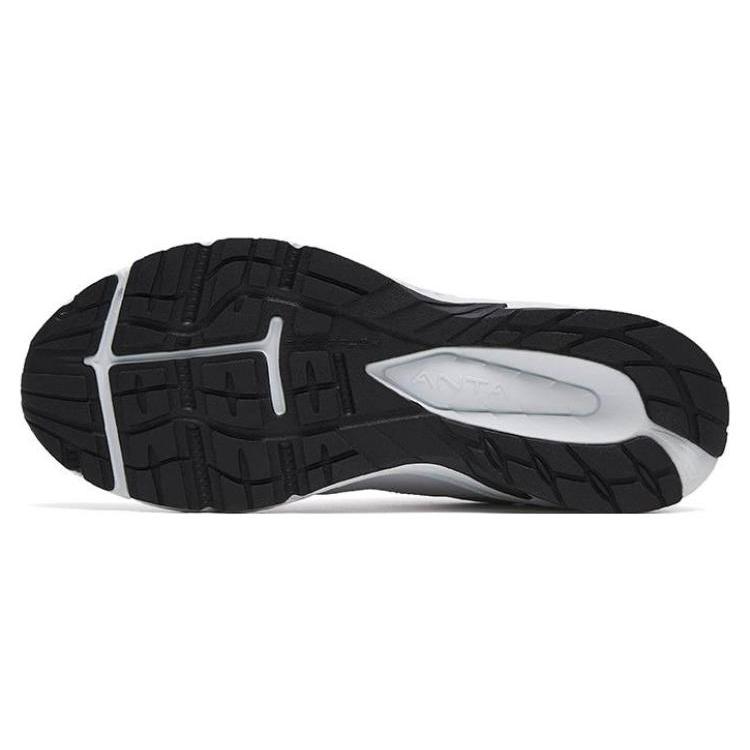 Anta Cushioning Slip Resistant Abrasion Resistant Low Top Running Shoes Men's White 112245595-3