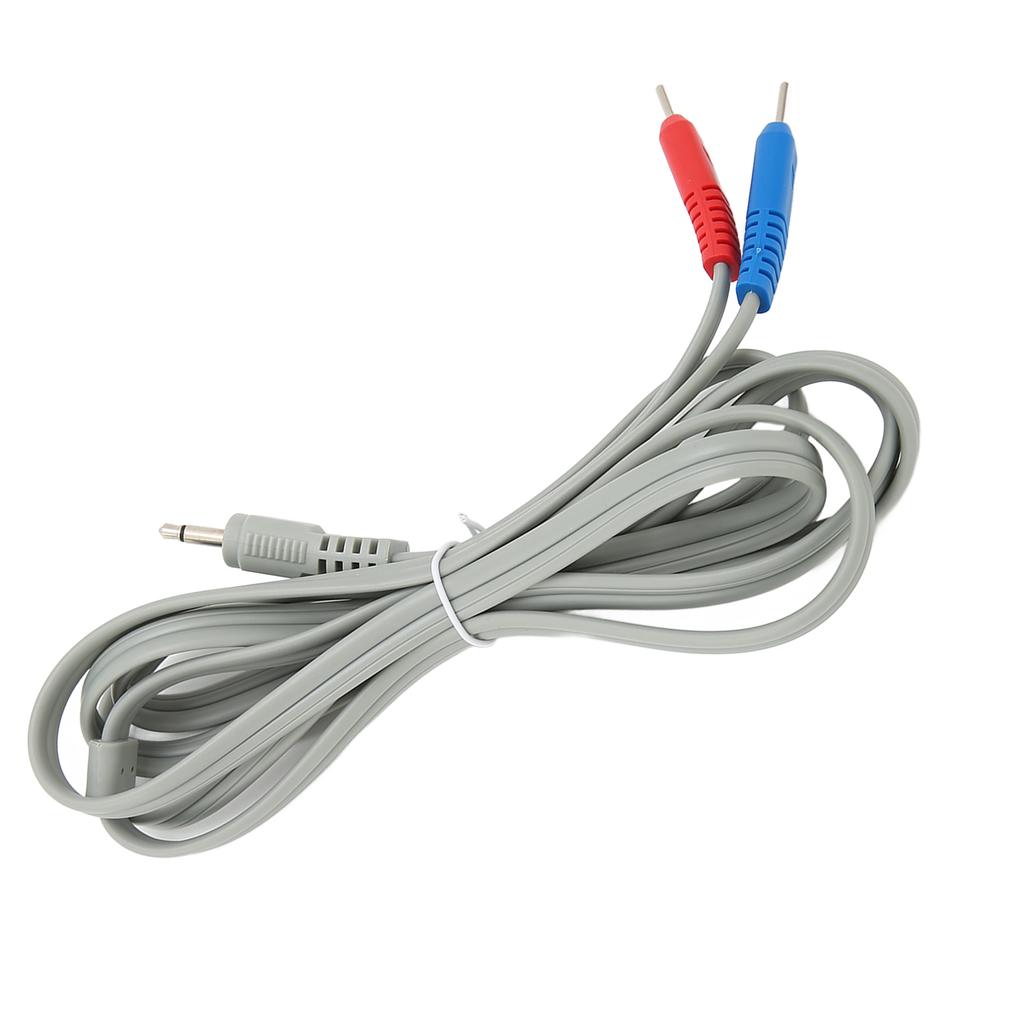 Massage Machine Electrode Lead Wires 2 In 1 Pin Socket Contact Electrode Lead Cable for TENS Machine