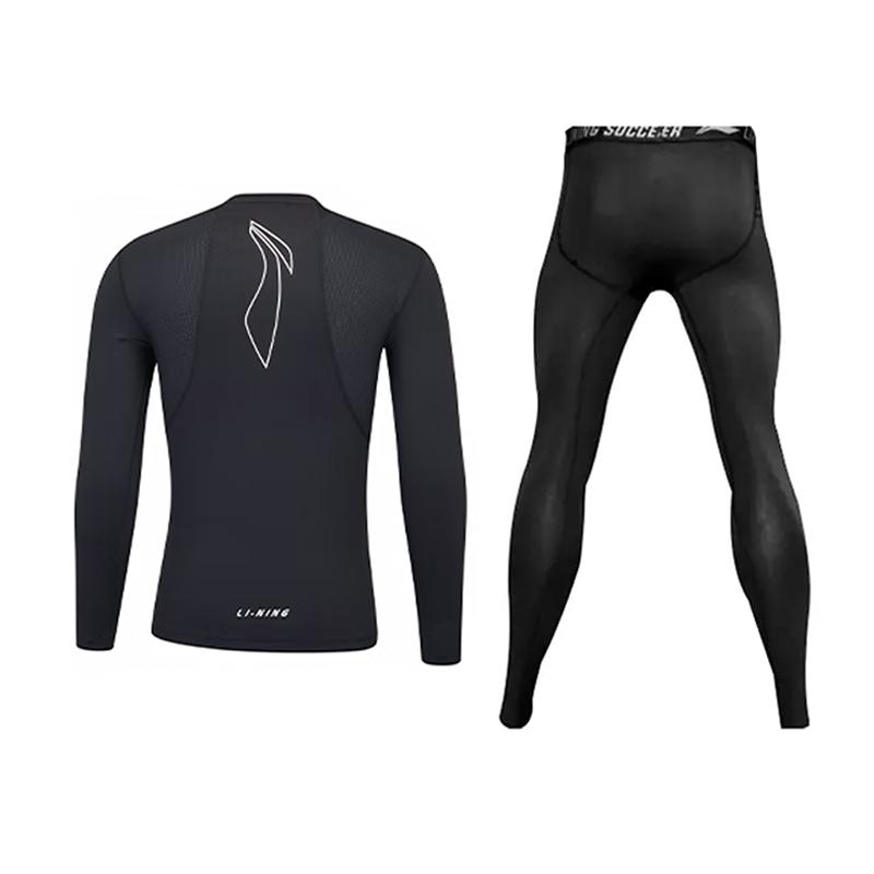 Li-Ning Fashionable Breathable Quick-Dry High-Stretch Comfortable Versatile Fitness Set Unisex sets YUDV013-1+YULV023-1