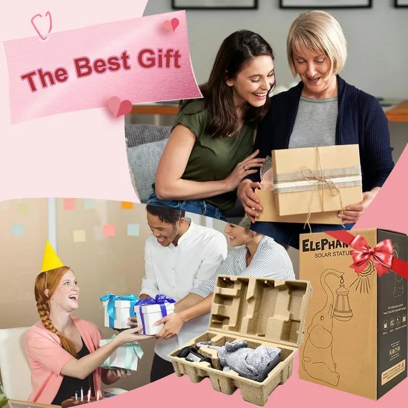 1PCS Elephant Statue Garden Decoration, Ideal Birthday Gift, Exquisite Outdoor and Home Decoration