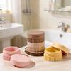 4PCS Portable 20ML Silicone Storage Box Mini Refillable Moisturizer Container Lightweight with Lid Pill Case Creams
