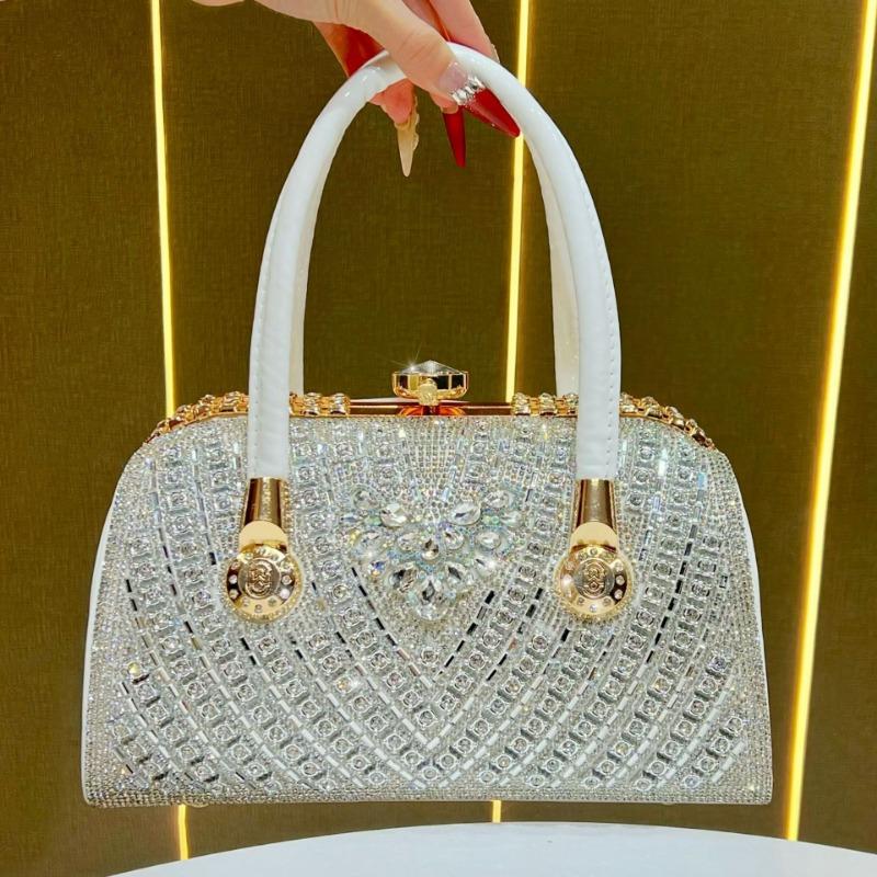 Dinner Bag, Diamond-encrusted Crossbody Bag, Large Capacity, High-end, Light Luxury Handbag, Women's Bag