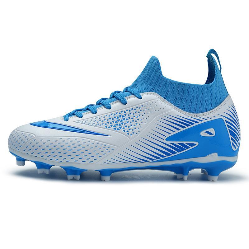 New high-top football shoes men's and women's youth artificial grass spike competition broken nail training sneakers