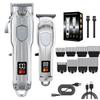 High-Power Rechargeable Hair Clipper Set for Balding & Carving - Parent-Child Use