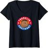 Womens Peanuts - President Franklin Armstrong Patriotic V-Neck T-Shirt