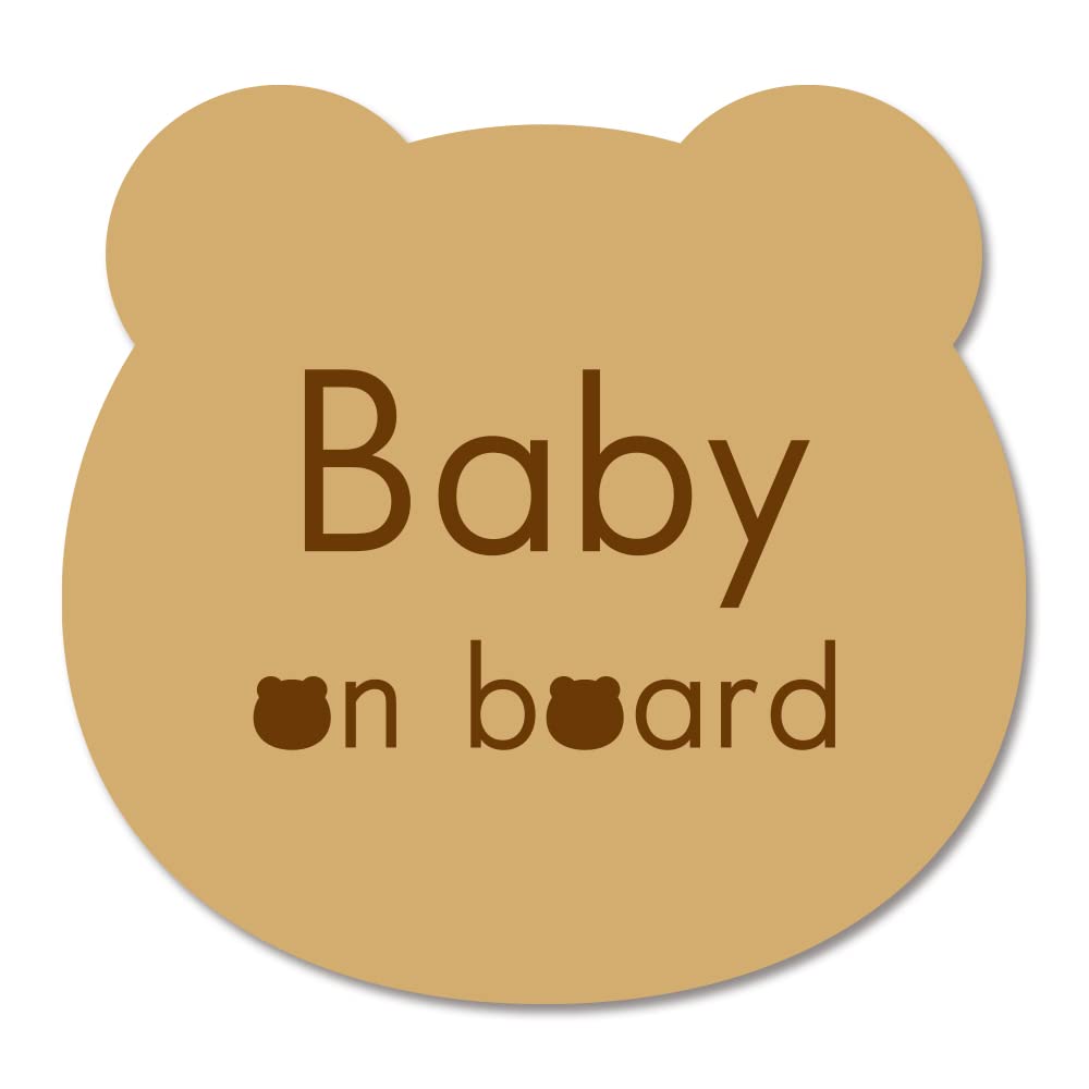 

SignStore Baby on Board Sticker 12cm x 12.5cm Multicolor Vinyl Made in Japan sticker_car_natural_11_Baby (Beige) бежевый