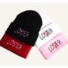 Trendy men's and women's autumn and winter fashion Loser Personalized Embroidered Knit Hat Ski Hat Pullover Hat for Men and Women Students