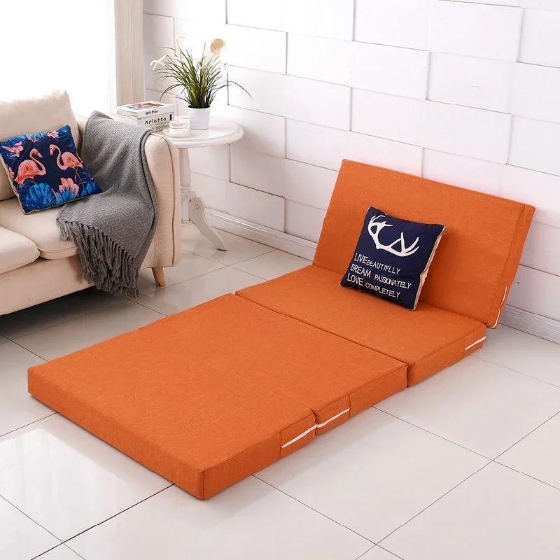 Memory Simple Foam Folding Mattress Mat Tatami Yoga Pad Foldable Sponge Mattresses for Office Lunch Break Single Bed Furniture