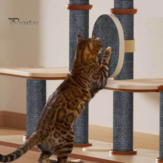 39.4"x15.8" Cat Scratching Mat Self-Adhesive Trimmable DIY Cat Scratcher Pad for Couch Wall Doors Cat Trees Anti-Scratch Furniture Protector