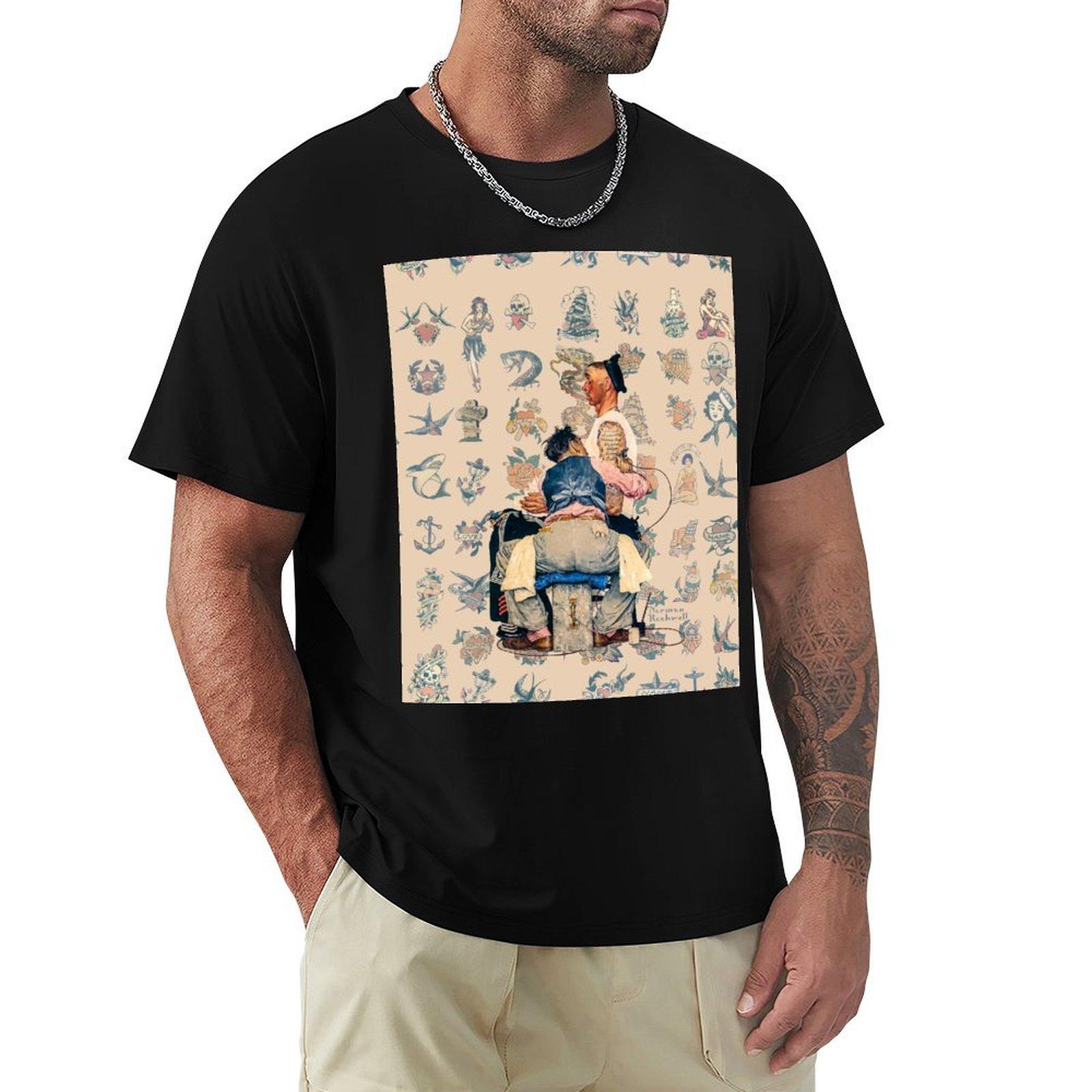 

Rockwells TATTOO ARTIST expanded variant TShirt cheap stuff Man tshirt mens fashion 4XL