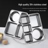 Jiyoushi 304 Stainless Steel Divided Lunch Tray