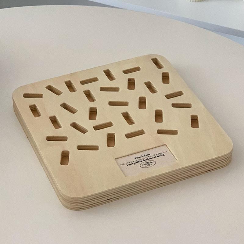 

Wooden Jewelry Tray Luxury Retro Ring Storage Display Tray Counter Ring Organizer Display Props Desktop Decoration Container