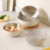 Stainless Steel Drain Basket Set with Lid Multi-Purpose Vegetable Salad Bowl Large Fine Mesh Kitchen Colander for Fruits Rice Washing