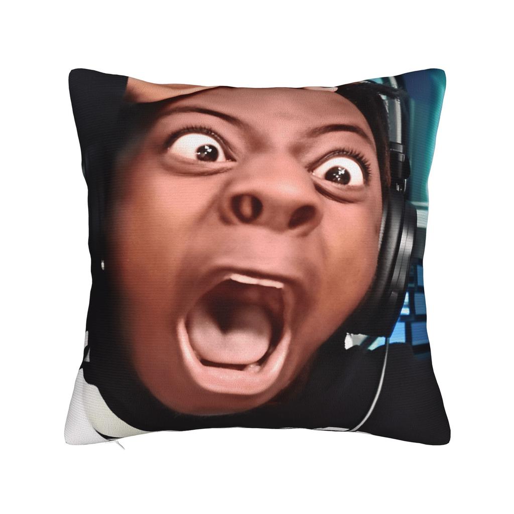Ishowspeed Face Meme Pillow Case Retro Trendy Pillow Cover Soft Pillowcases For Chair Sofa Home Decor
