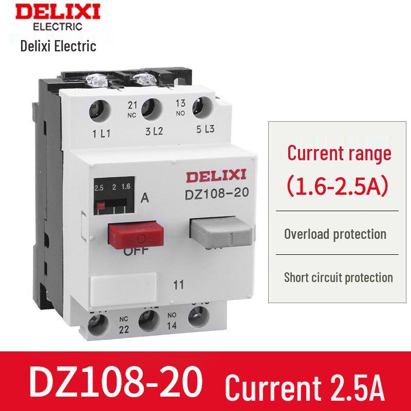 Delixi DZ108-20 Three-Phase Motor Protector Switch CDV2S Circuit Breaker CDP6-32