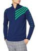 Descente Golf Sweater Size Size Small To Japanese Size Men's DGMPJL01, Navy, NV00, (equivalent S)