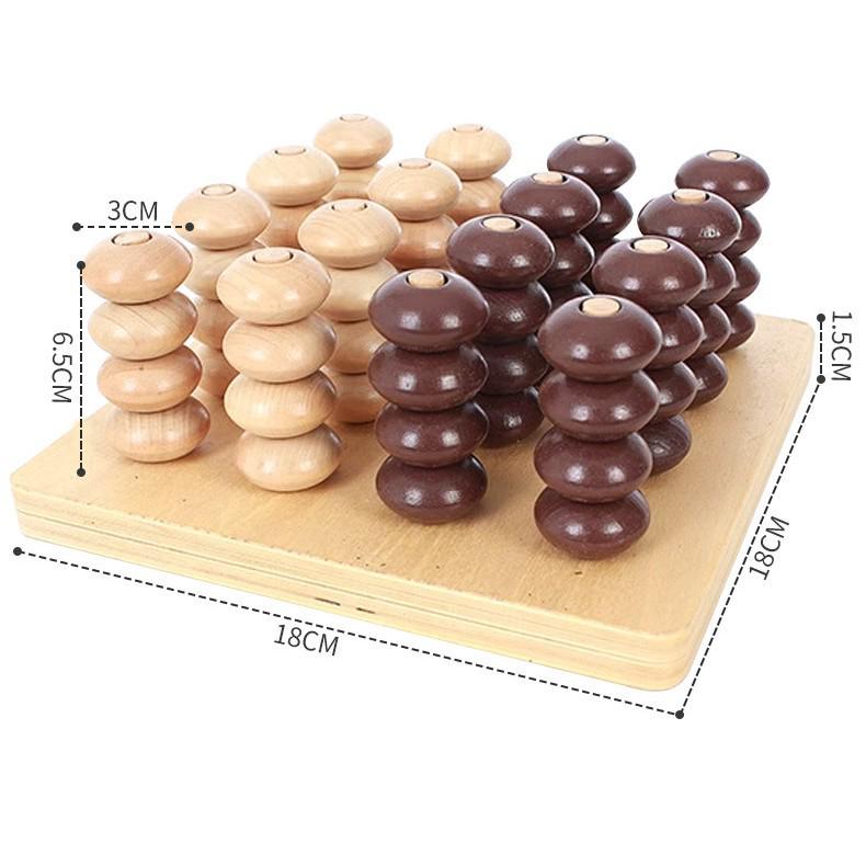 Montessori 3D Four-Finger Chess: Interactive Educational Game for Kids