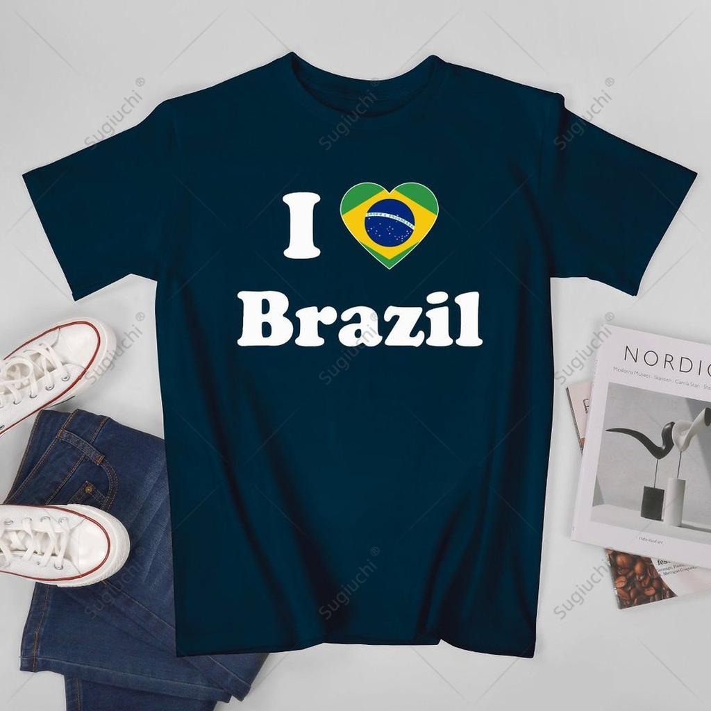 Unisex Unisex I Love Brazil I Heart Brazil Brasil Brazilian Tshirt Tees T Shirts WoUnisex Boys 100 Cotton TShirt