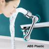 Universelle ABS-drehbare multifunktionale Wasserhahnverlängerungen 1080° schwenkbarer Roboterarm Wasserfilter Spülbecken-Wasserhahn Sprudler Spülbecken passend