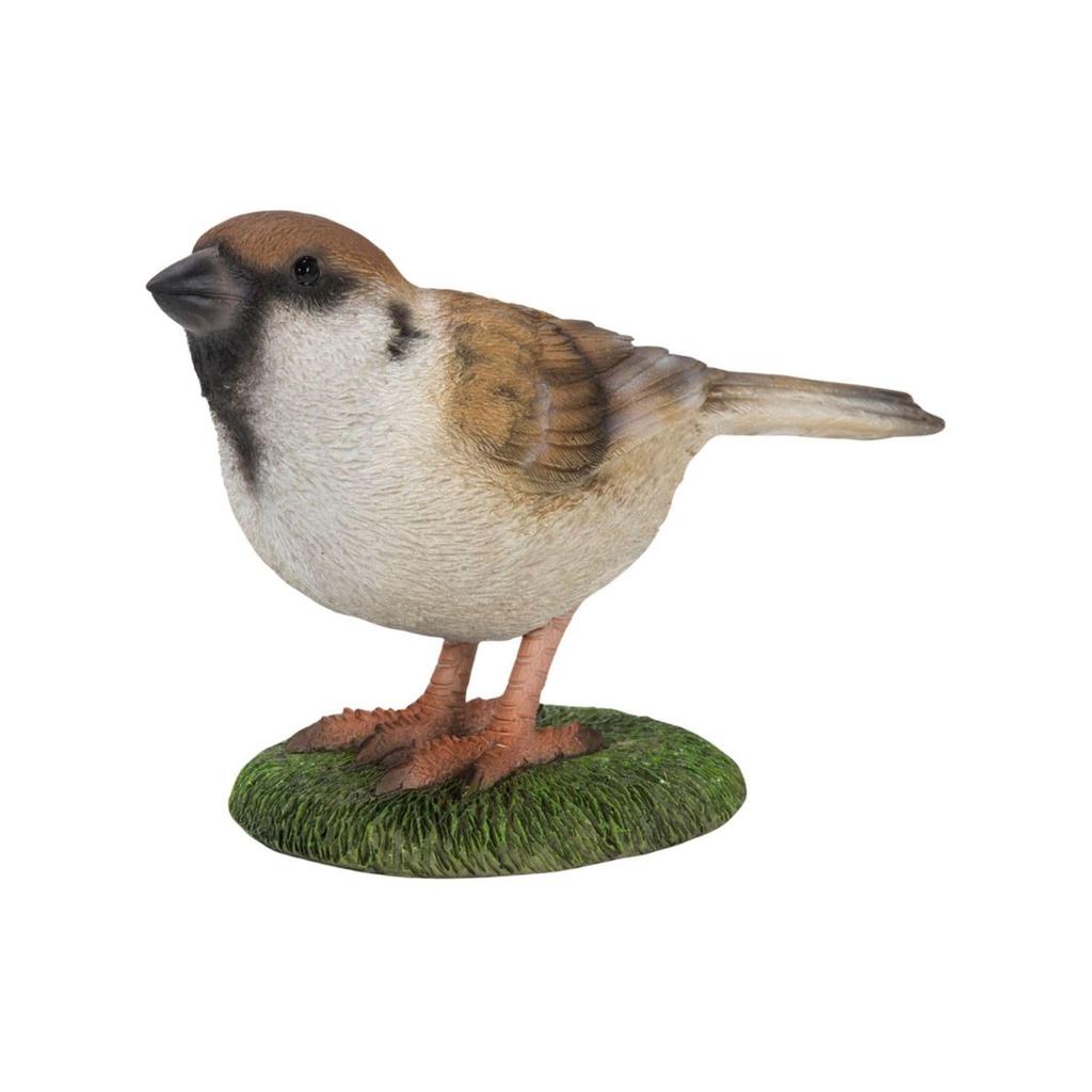 Ubia Swinging Sparrow 10.5 x 6.5 x 8.5cm Doll Figurine Ornament Animal Garden Decor Bird H20058