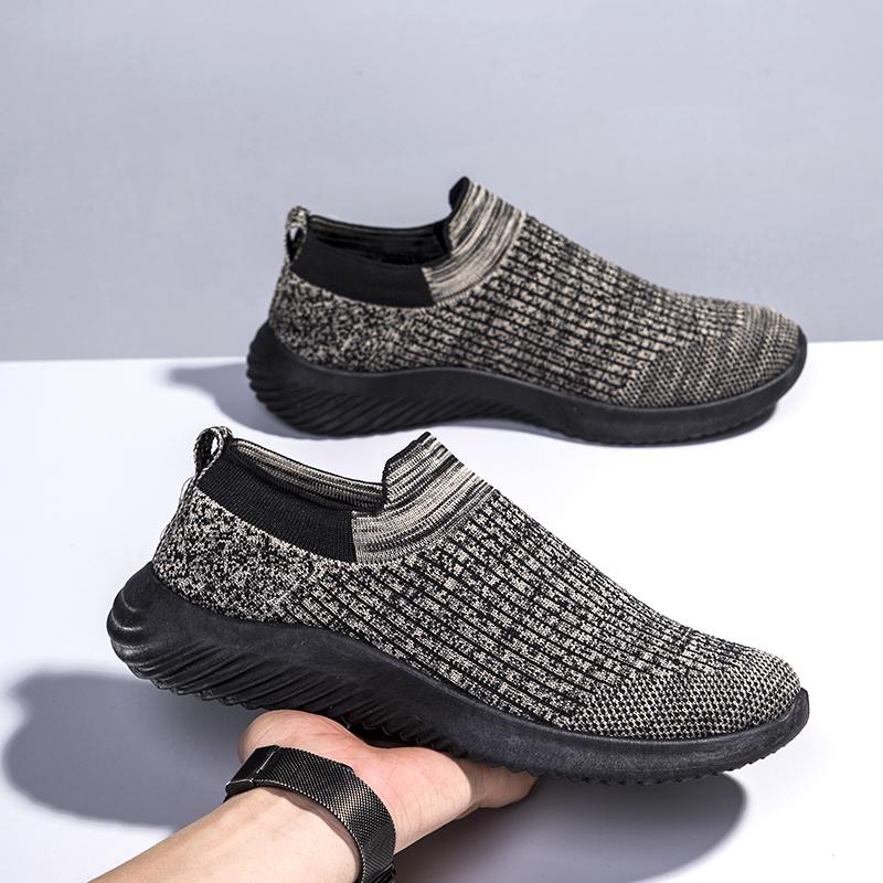Fashion Solid Color Socks Breathable Sneakers 2024 Spring New Mesh Large Size Men' Casual Shoes Fashion Trend Versatile Skateboard Shoes