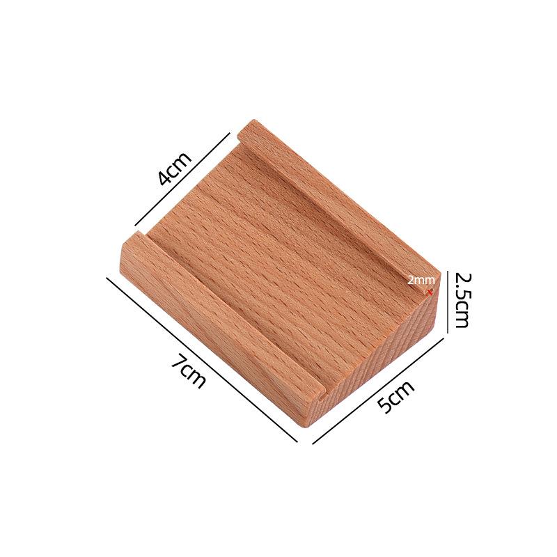 70X40Mm Wood Price Label Tags Table Number Name Card Menu Holder Acrylic Sign Display Stand