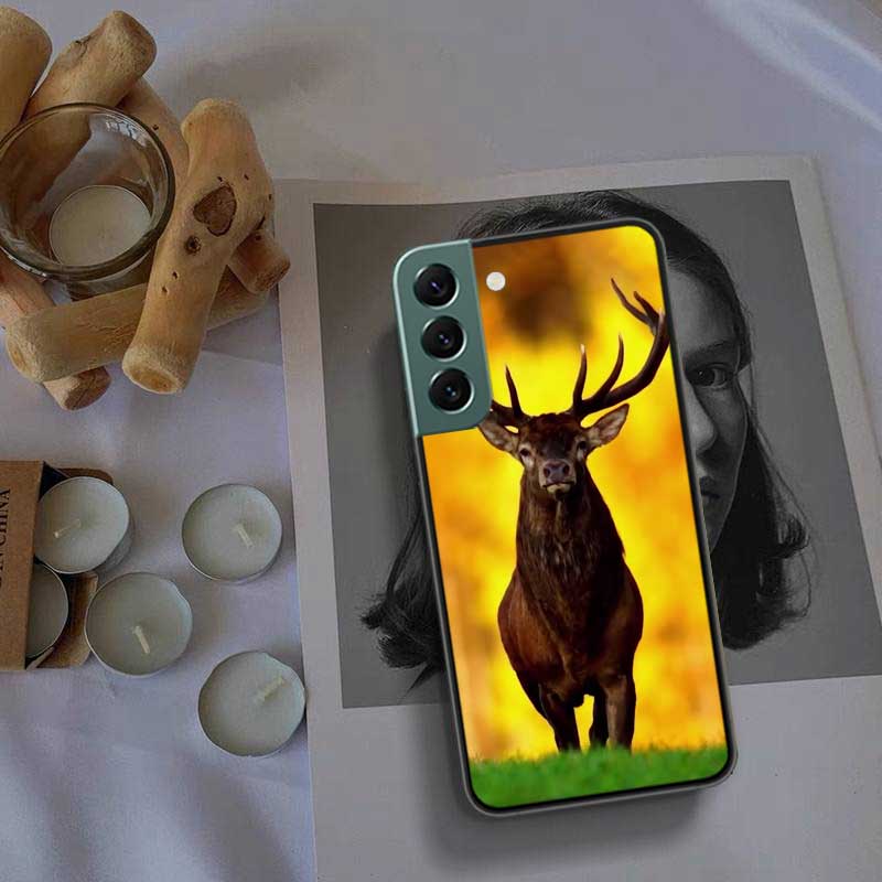 Deer Hunting Camo Phone For Samsung Galaxy S24 S22 Ultra S21 Plus S20 S23 FE Case S10 S10E S9 S8 S7 Edge Cover Silicone Soft Coq