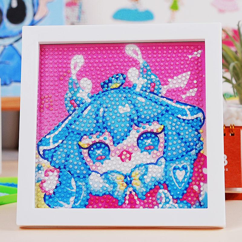 Children'S Diamond Painting Handmade Diy Masonry Painting Cartoon Diamond Sticker Bedroom Living Room Decorative Painting Photo Frame