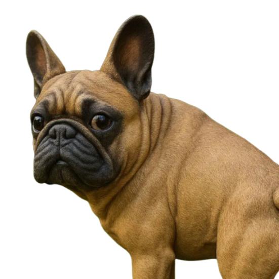 French Bulldog Garden Statue Lifelike Design Resin Dog Shape Figurine Ornament Home Garden Table Decor