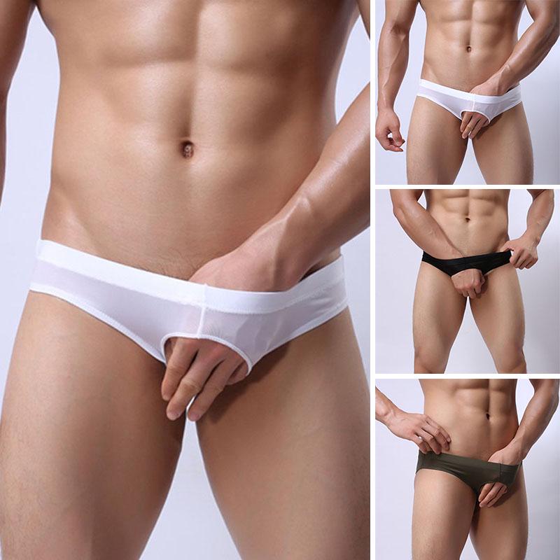 Men G-String Briefs Open Front Thongs Bikini Underwear Jockstrap Underpants