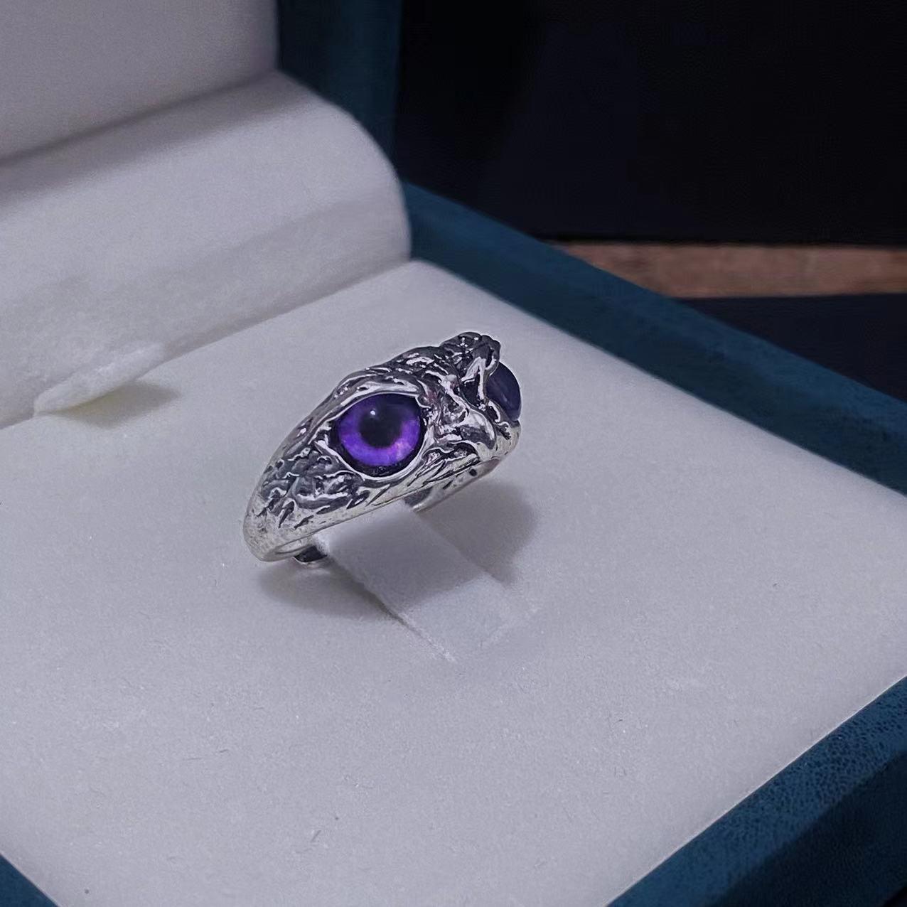 

Регулируемое модное кольцо «Синяя сова» - Креативные украшения с маленькими животными фиолетовый