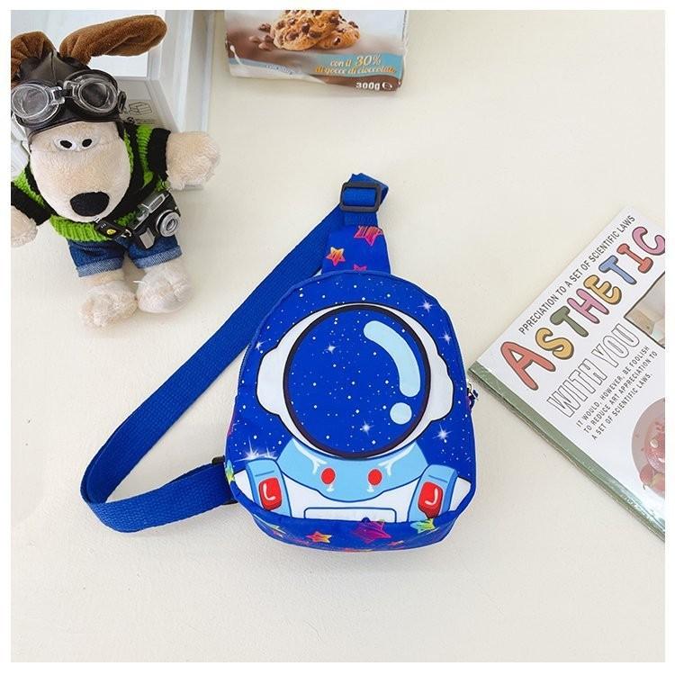 Stylish Cartoon Crossbody Bag For Boys Girls Adorable Printed Nylon Chest Pack Style1