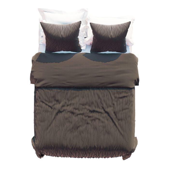 Parure de couette 240x220 cm TUFT anthracite, par Soleil d'Ocre