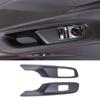 Matte Black ABS Window Lift Switch Panel Cover Trim For Corvette C8 -2025