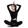 Damen Premium Modal Schnelltrocknendes Langarm Yoga & Laufen Fitness Set - Herbstkollektion