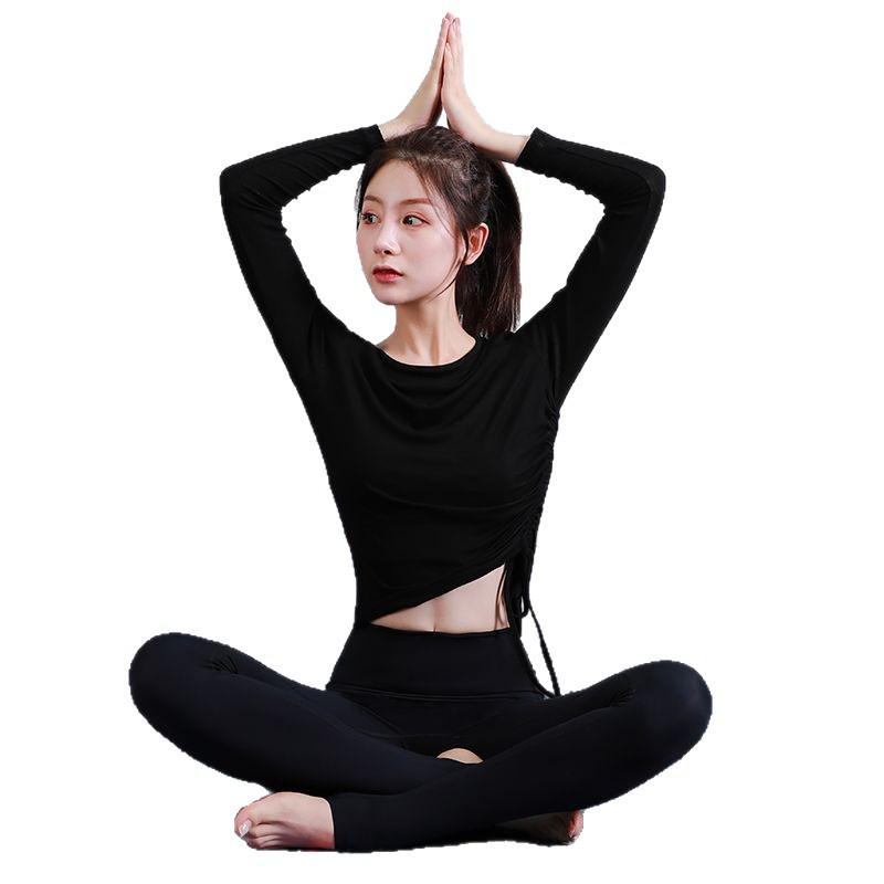 Damen Premium Modal Schnelltrocknendes Langarm Yoga & Laufen Fitness Set - Herbstkollektion