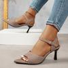Fashion 2025 Summer New Plus-Size High-Heeled Women's Fashion Sandals