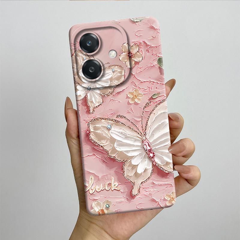For OPPO A3 4G Phone Case A40 A40m CPH2669 CPH3669 Soft Silicone Sweet Painted Funda Coque Cartoon Printed Protective Back Cover