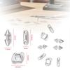 5/10Pcs Stainless Steel Charms Pointed Cone Pendant Connectors No Fade For Making Necklace Bracelet DIY Jewelry Accessories