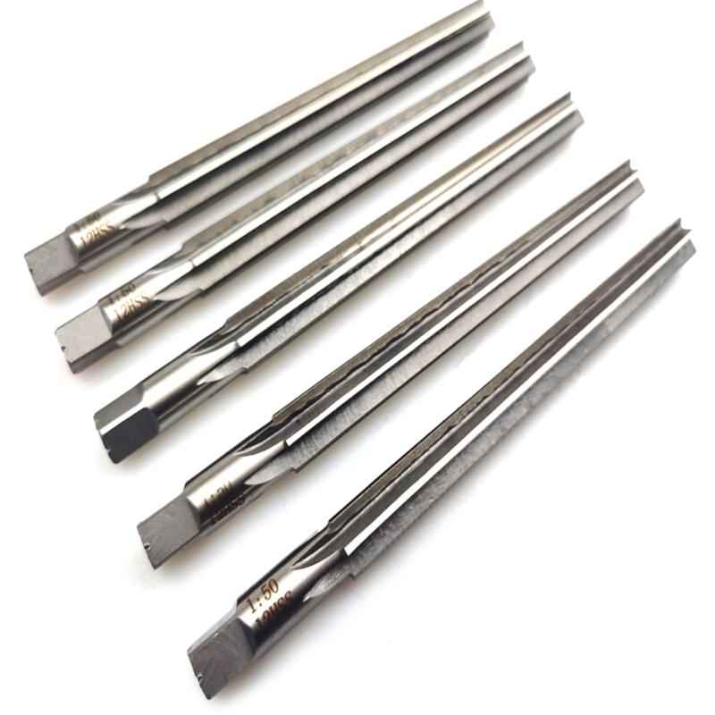 Hand Reamers Set Metric Alloy Steel Reamer Bit Shallow Cut Reamer for Metal Wood Hole Reaming Accuracy Cutting Tool