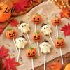 Holiday Themed Chocolate Molds Halloween Cake Pop Mold Kit Pumpkin Ghost And Silicone Reusable Food Grade Baking Supplies Fondant Set 3D Tool