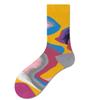 French Trendy Brand Niche Flower Socks Women'S Cotton Socks Medium Tube Street Fashion High-Top Couple Stockings Men