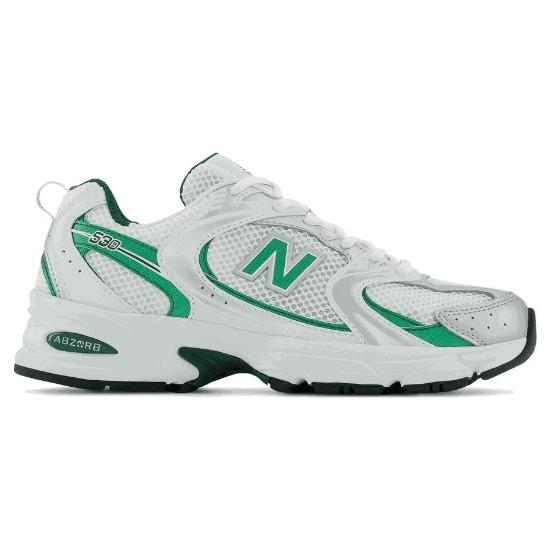 New Balance 530 White Nightwatch Green Unisex Sneakers MR530ENG