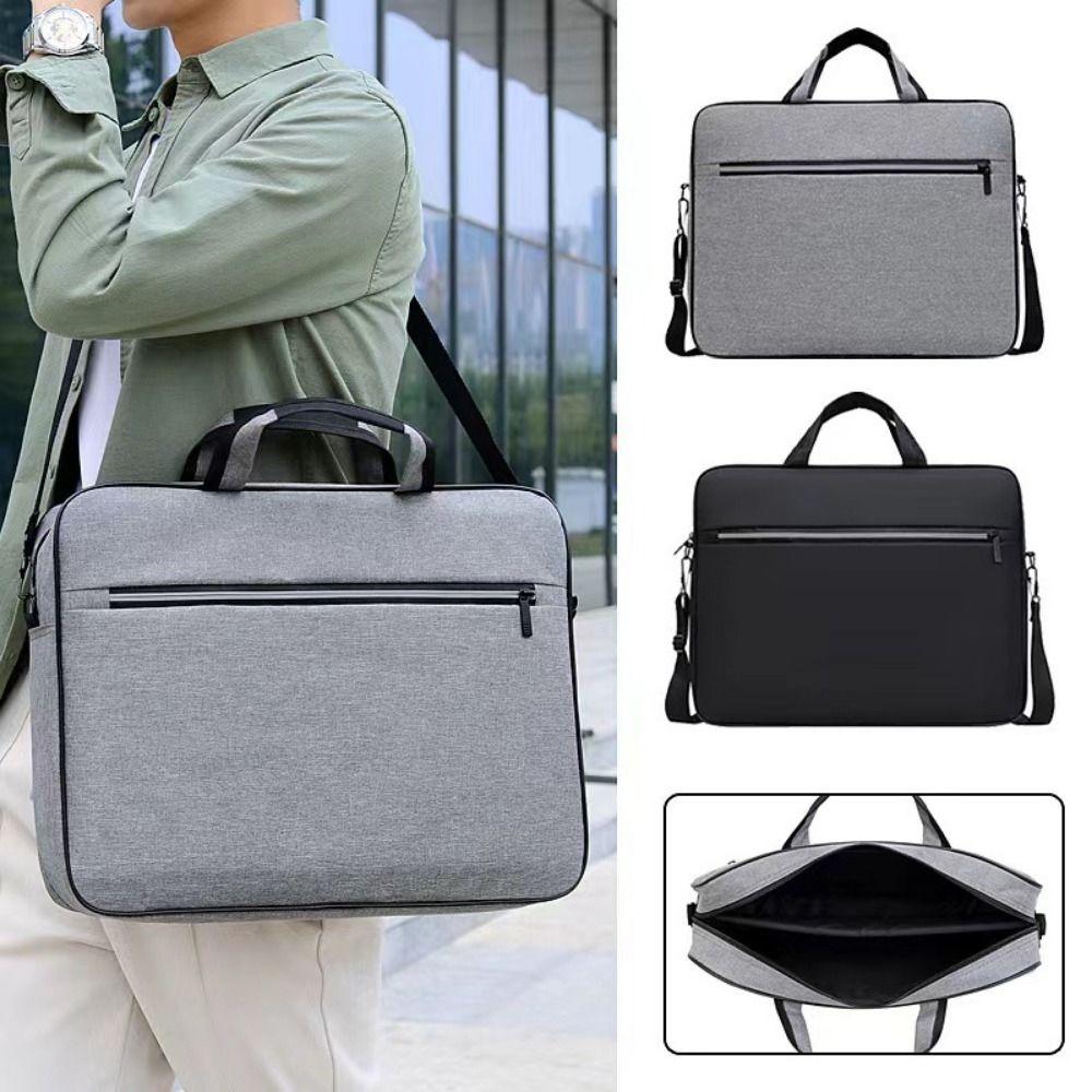 New 14 Inch Laptop Bag Nylon Portable Computer Handbags Shockproof with Zipper Laptop Shoulder Handbag