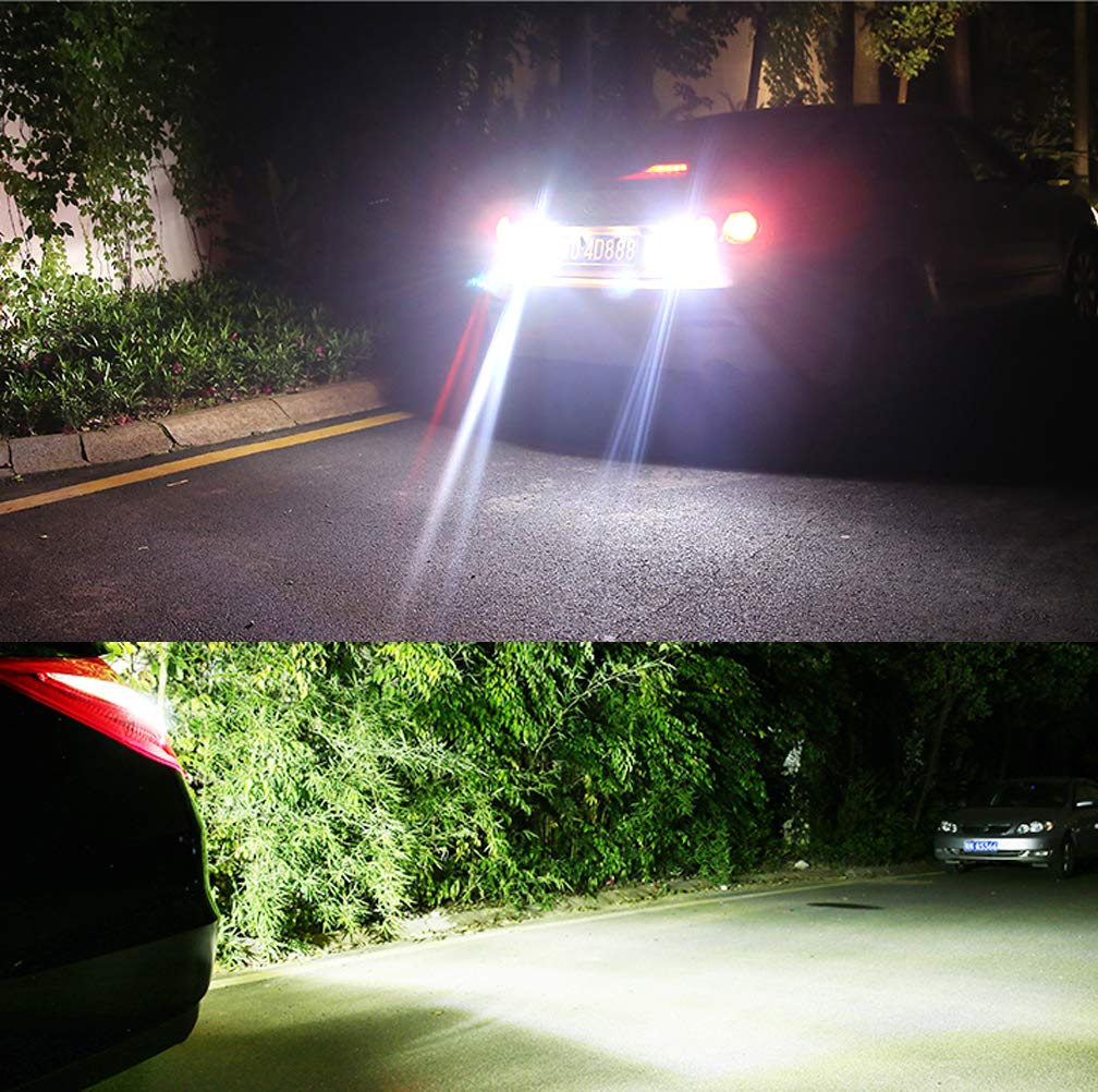 S25 LED Single Back Lamp, White, 180° Pin Angle, High Brightness, Built-In Canceller, Backlight,
